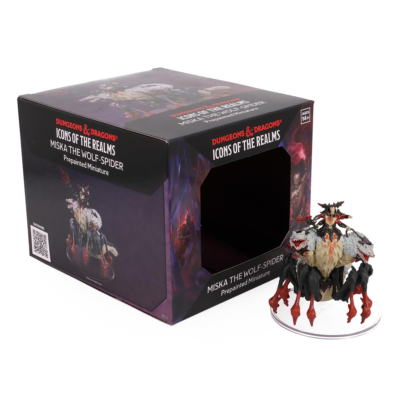WizKids Miska the Wolf-Spider front view for epic D&D battles