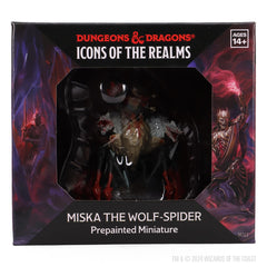 WizKids Miska the Wolf-Spider posed for dramatic tabletop moment