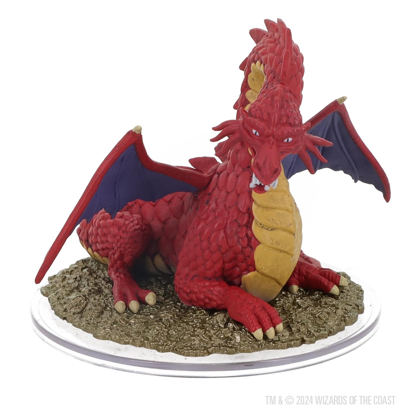 WizKids red dragon detail shot highlighting scale texture and fiery color palette