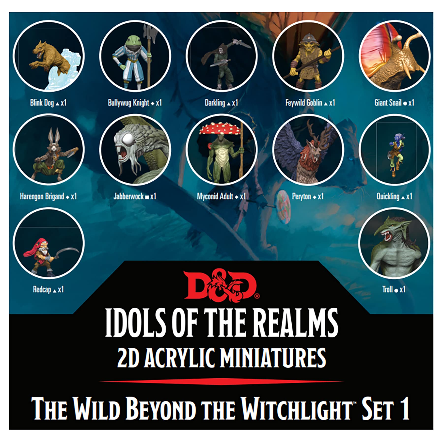 WizKids D&D Idols of the Realms Quickling 2D miniature for fast, dynamic combat scenes.