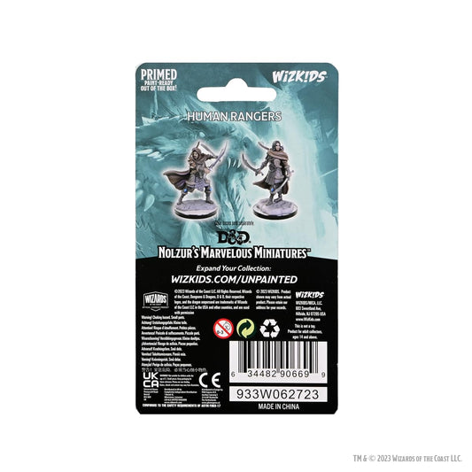 WizKids Nolzur's Human Ranger primer-ready figure for quick hobby sessions.