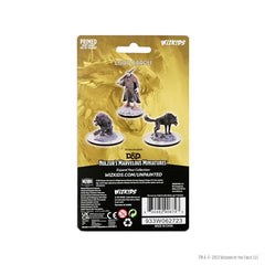 WizKids Nolzur's Loup Garou miniature primed for quick base coating and shading.