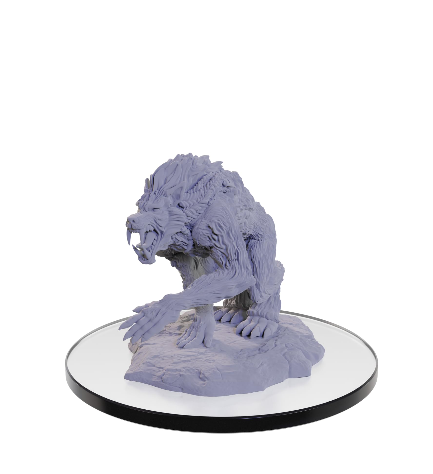 WizKids Nolzur's Loup Garou miniature with translucent parts for dramatic lighting accents.