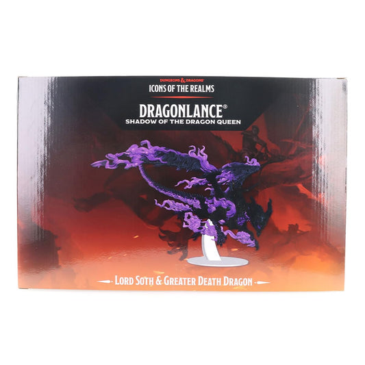 WizKids Dragonlance Lord Soth on Greater Death Dragon miniature for dramatic tabletop displays