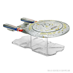 Highly detailed paintwork on the Enterprise-D for an authentic look.