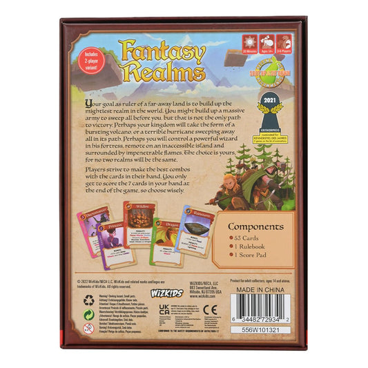 WizKids Fantasy Realms draw-discard action powers quick rounds and sharp decisions.