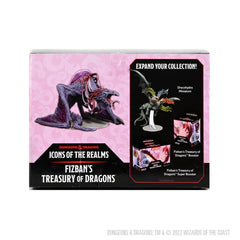 WizKids Fizban's Elder Brain Dragon back view miniature showing tentacles and spine.