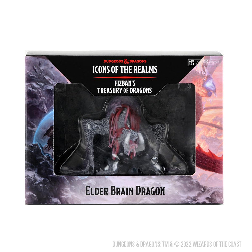 WizKids Fizban's Elder Brain Dragon side view miniature for tabletop campaigns.