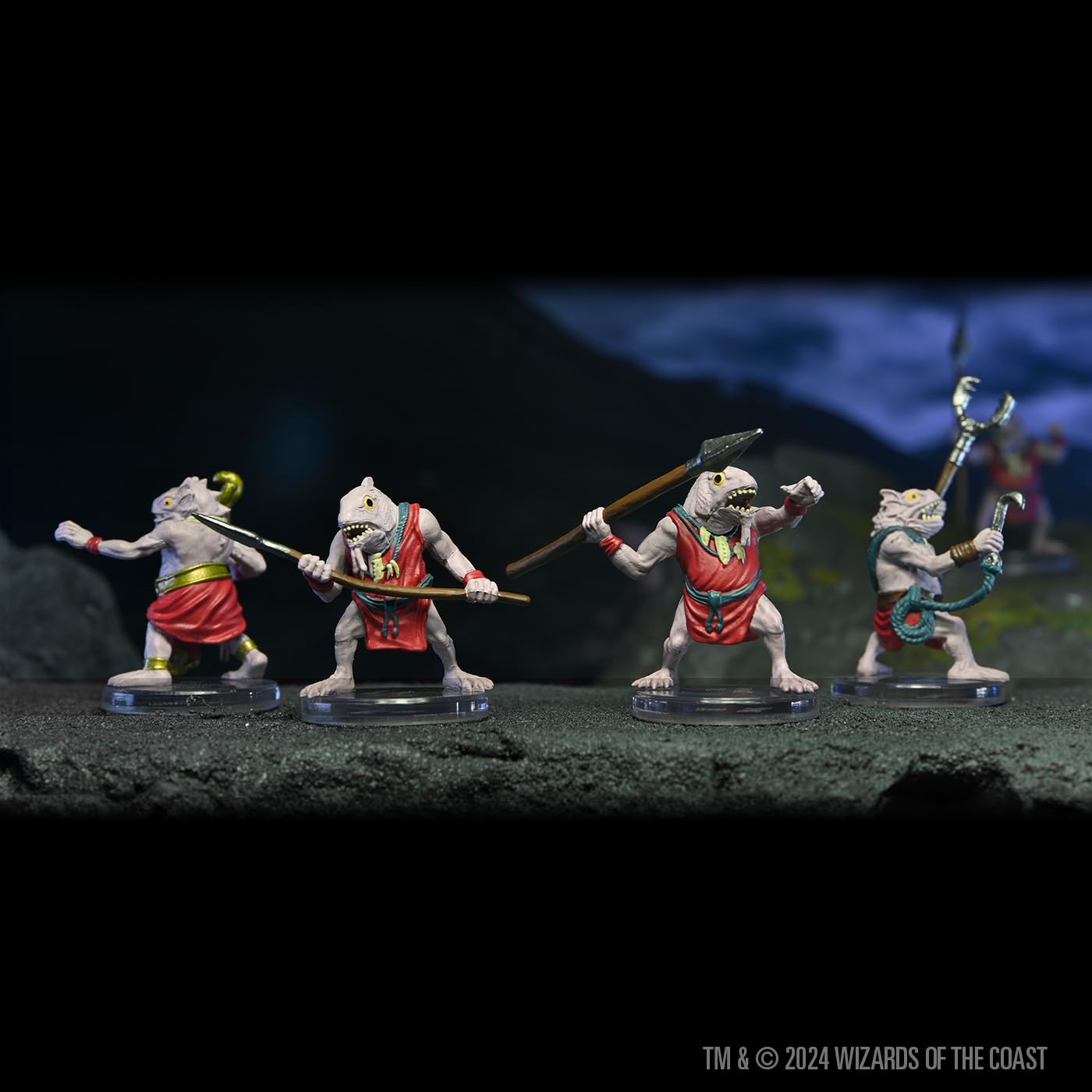 WizKids Kuo-Toa Warband diorama setup for display and collection.