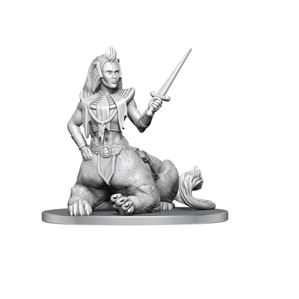WizKids Lamia Nolzur’s miniature figure, Wave 26, ready for painting and display.
