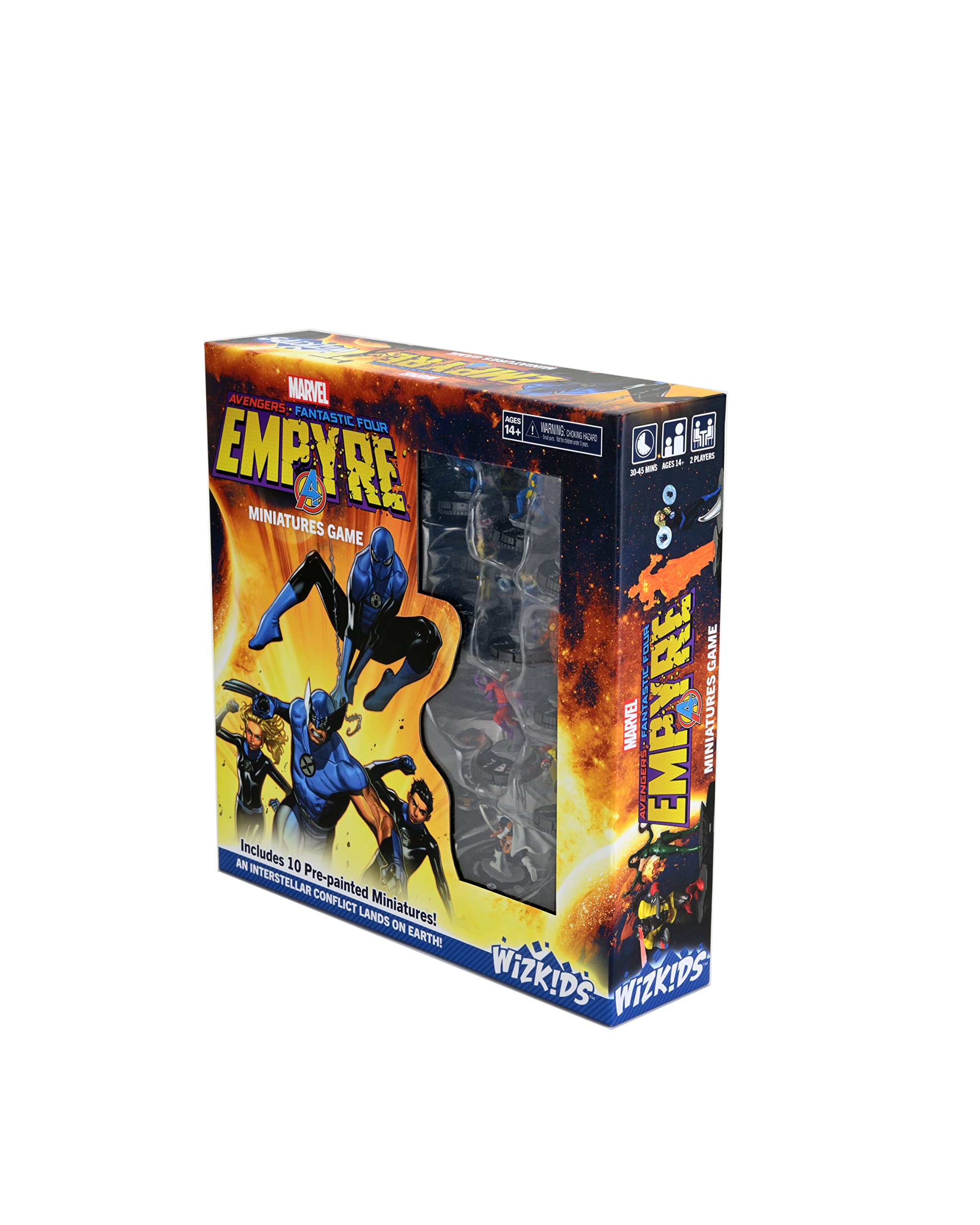 WizKids Marvel HeroClix Empyre map tiles showing quick-start setup for matches