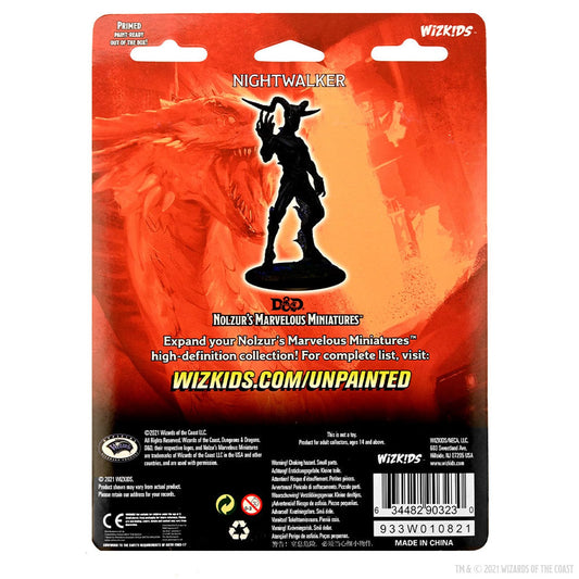WizKids Nightwalker miniature back view showing detailed robe.