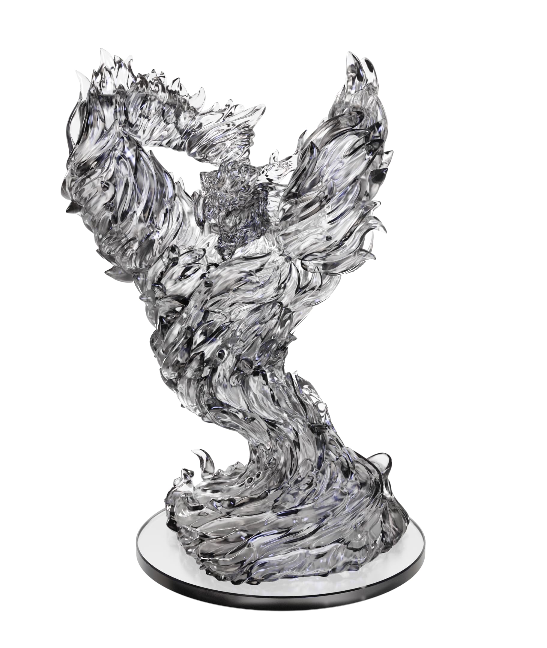 WizKids Nolzur's Animated Fire Breath miniature, front view, ready for painting and tabletop use