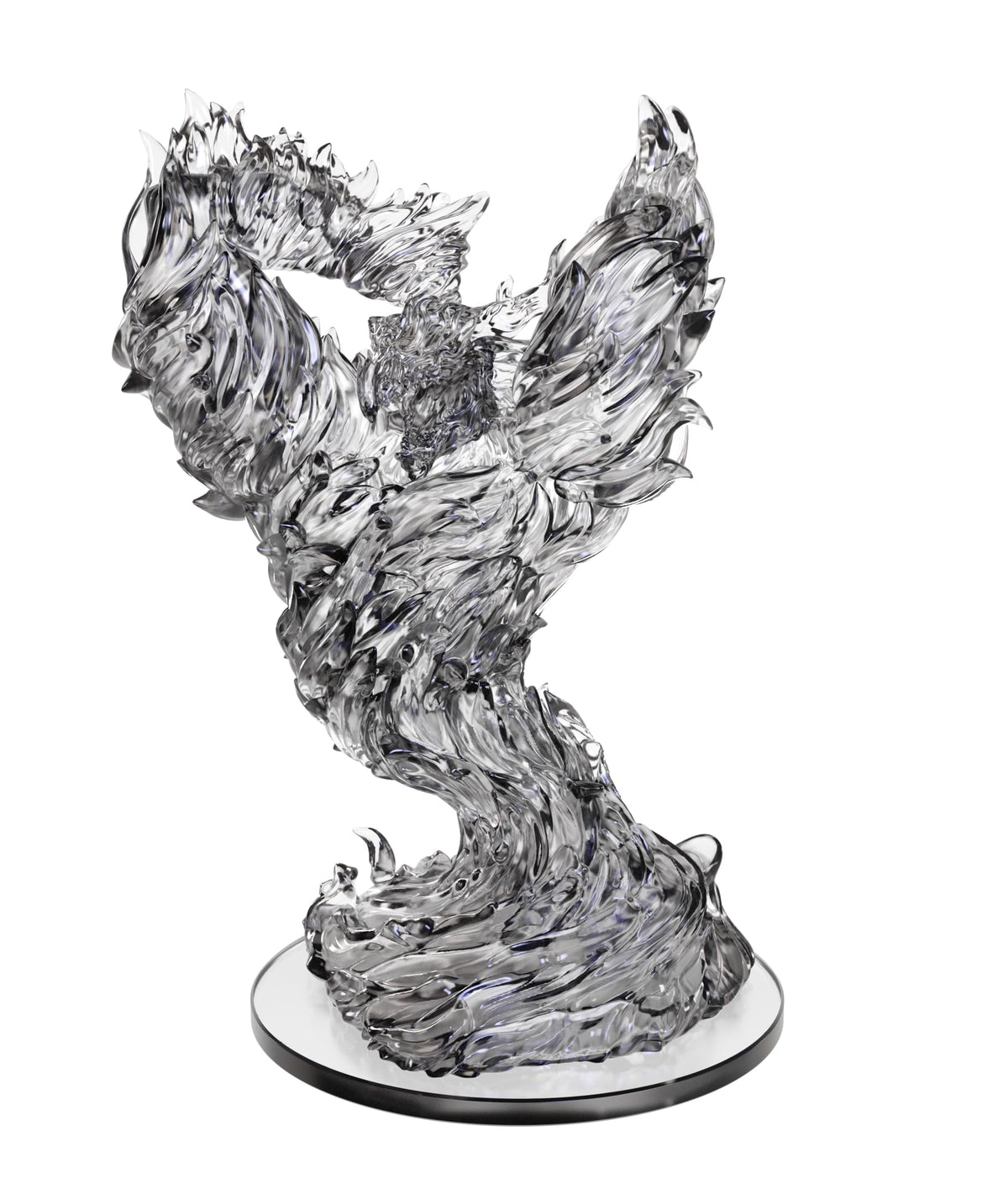 WizKids Nolzur's Animated Fire Breath miniature, front view, ready for painting and tabletop use