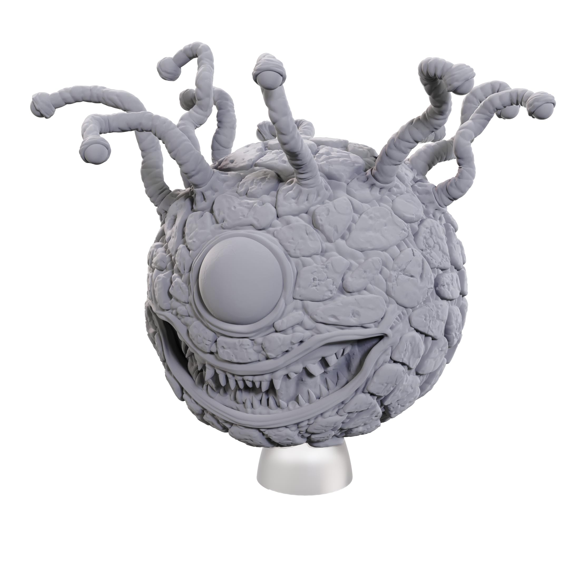 Optional bases for WizKids Nolzur's Classic Beholder to fit dynamic tabletop setups.