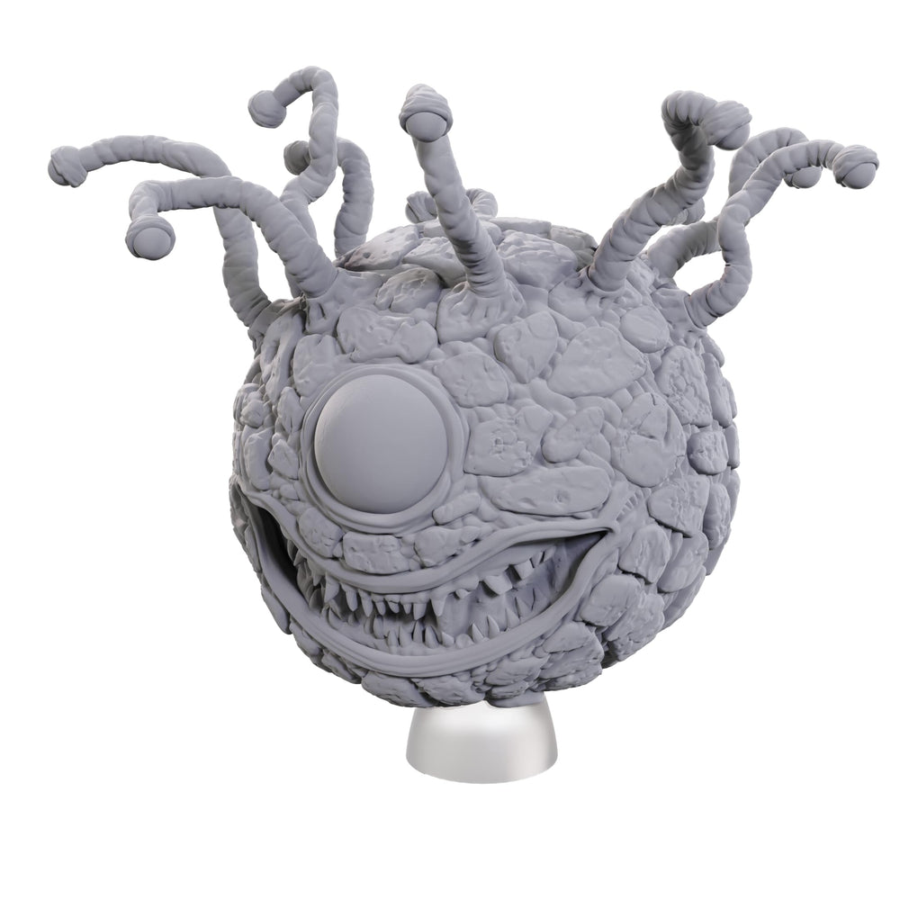 Optional bases for WizKids Nolzur's Classic Beholder to fit dynamic tabletop setups.