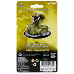 WizKids Nolzur's Giant Constrictor Snake miniature detail highlights intricate scales for painting practice.