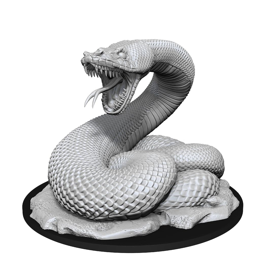 WizKids Nolzur's Giant Constrictor Snake primed-ready-to-paint figure ideal for quick hobby sessions.