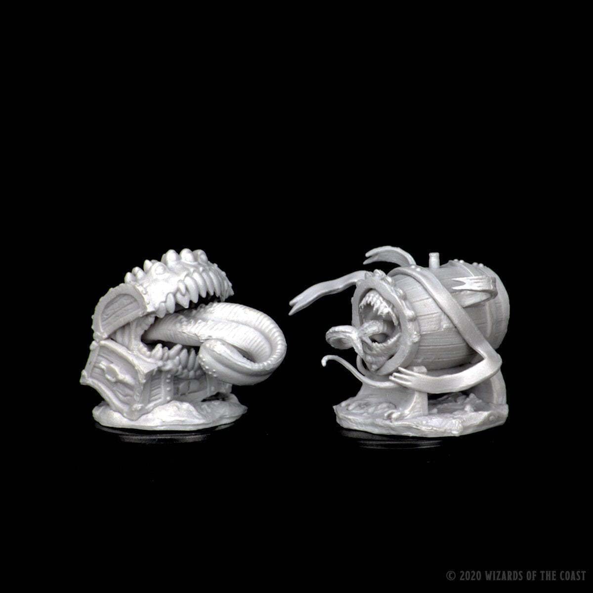 WizKids Nolzur's Mimics paint-ready figure with primed surface for Vallejo paints.