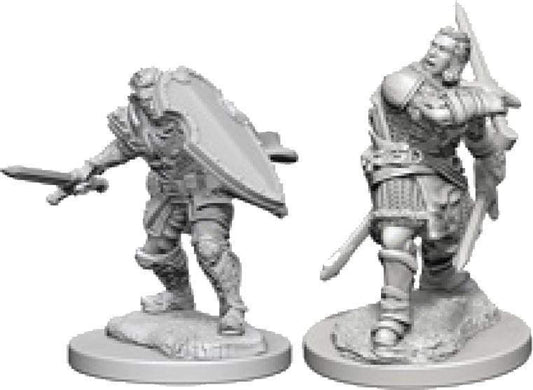 WizKids Nolzurs Paladin front view miniature, ideal for tabletop painting practice and customization