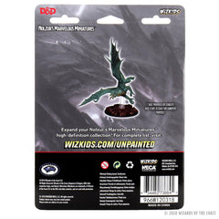WizKids Nolzur's Young Green Dragon miniature, primed and ready to paint.