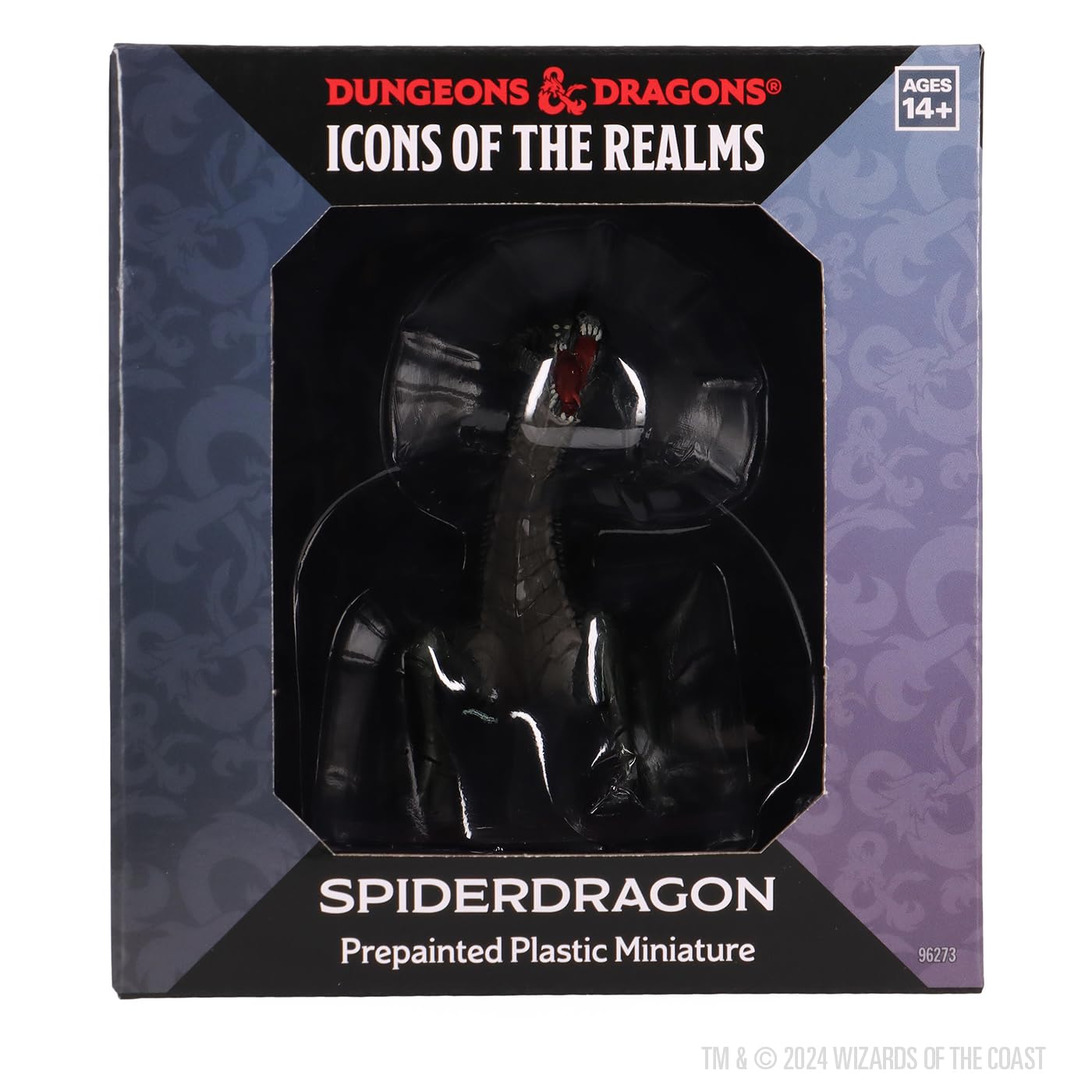 WizKids Spiderdragon boxed miniature in diorama-ready pose for display