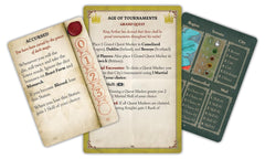 WizKids Tales of The Arthurian Knights knight standees ready for legend.