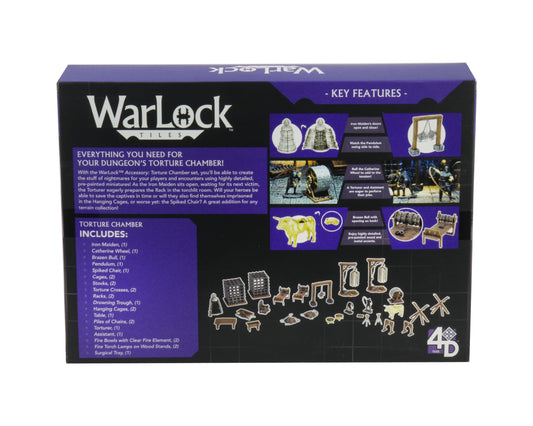 WizKids Warlock Tiles Brazen Bull prop adds dramatic dungeon ambiance