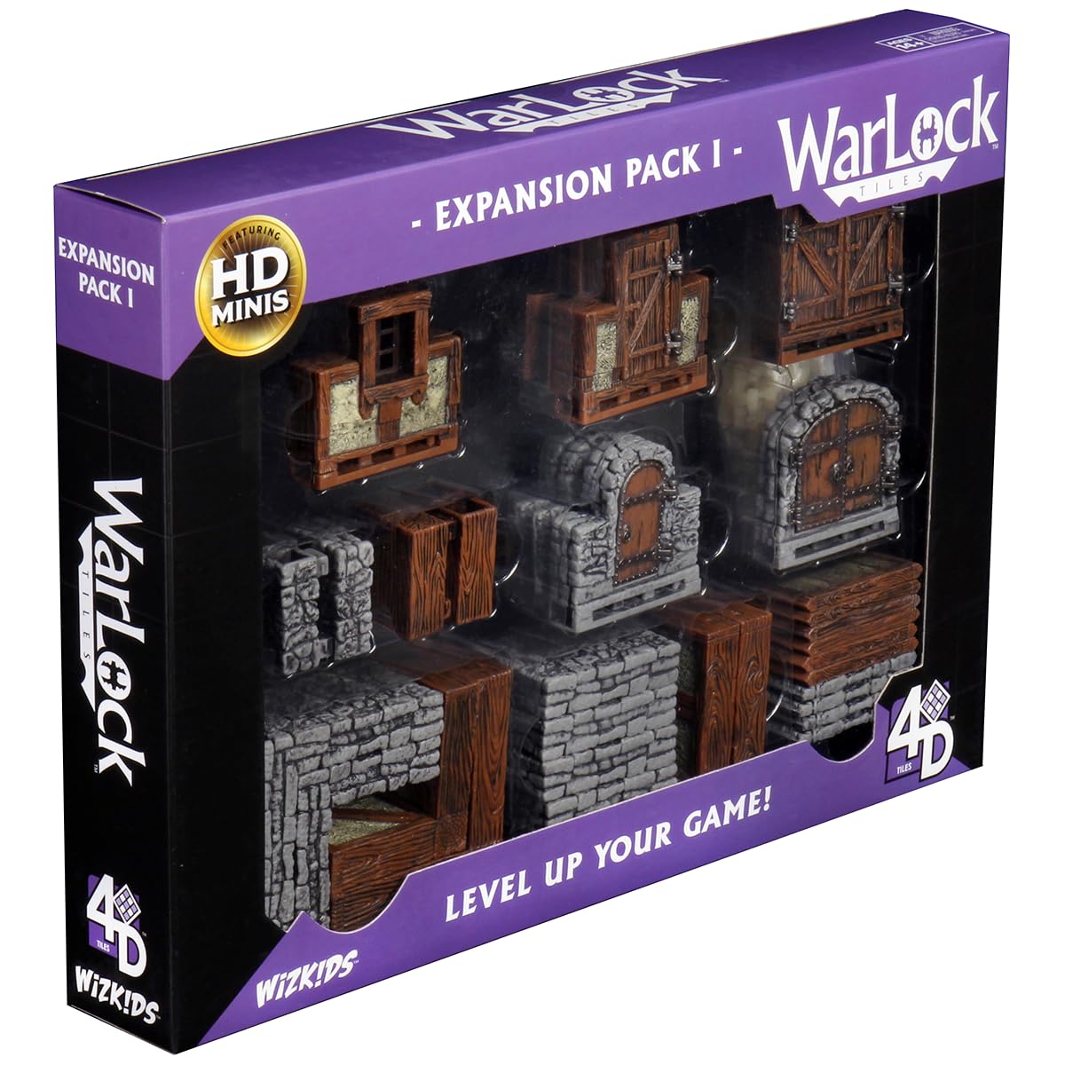 WizKids Warlock Tiles Expansion I pre-build maps save setup time.