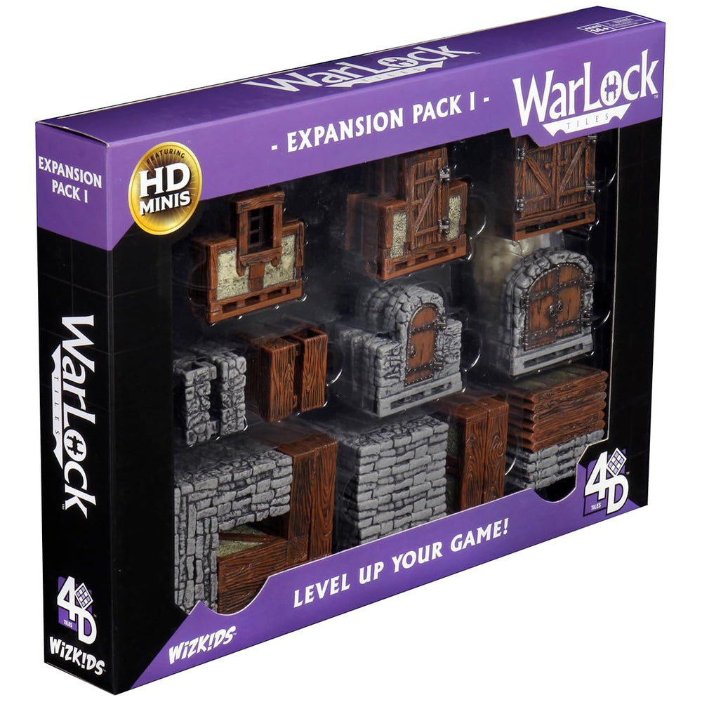 WizKids Warlock Tiles Expansion I pre-build maps save setup time.