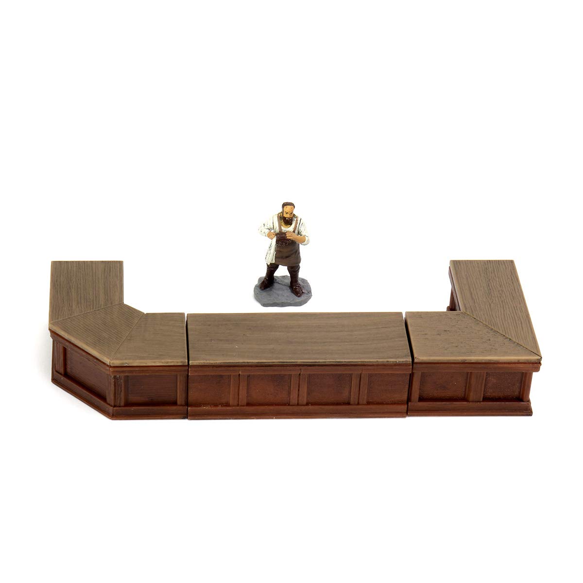 WizKids Warlock Tiles tavern tables set for encounters and conversations.