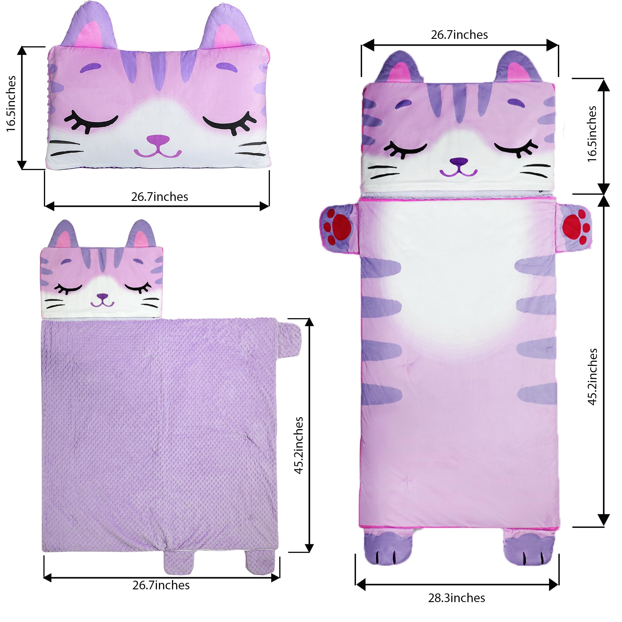 Wizland easy-clean durable stitching ensures long-lasting nap time.