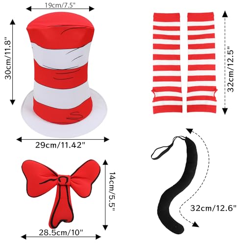 Wizland Kid Cat Hat Kit bow tie adds a polished look for storytime
