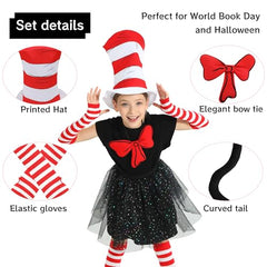 Wizland Kid Cat Hat Kit curved tail enhances playful poses