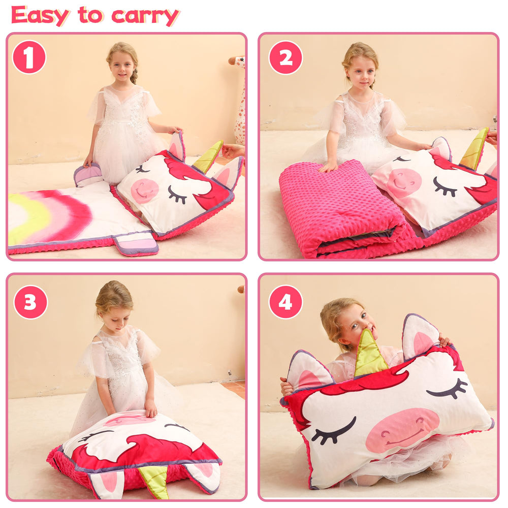 Wizland toddler slumber bag sized 28.3 x 45.2 inches.