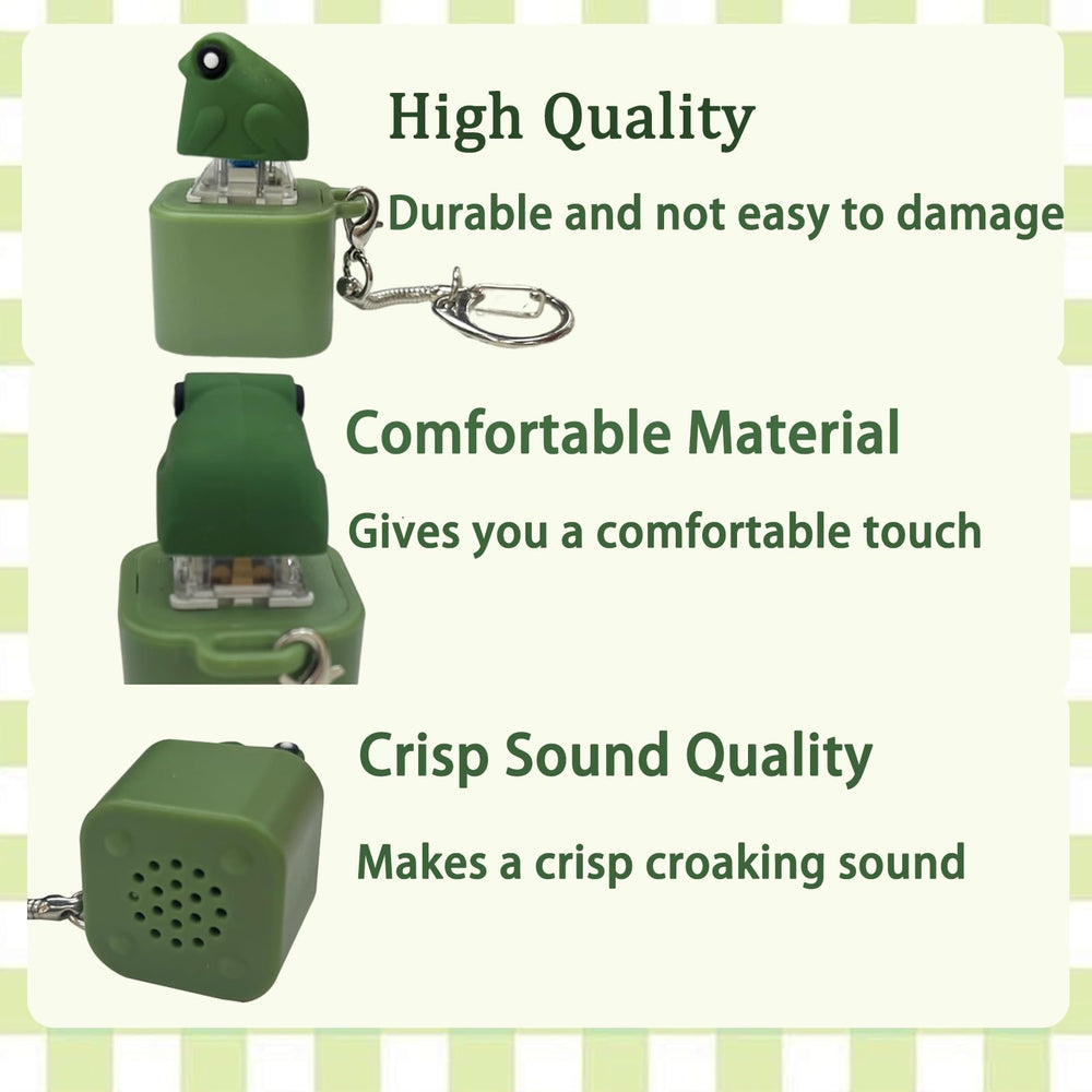 WJOVK Portable frog fidget accessory attached to bag or keys