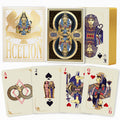 WJPC Gold Cold Foil Edge playing cards back design for luxury gameplay