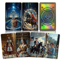 WJPC Gold Foil Edge Tarot Cards front pattern for elegant readings and smooth shuffling.