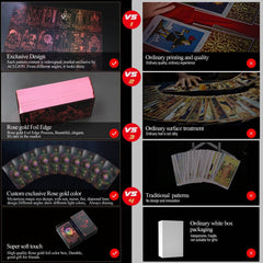 WJPC Rose Gold Edge Tarot cards feel soft to the touch and shuffle with ease
