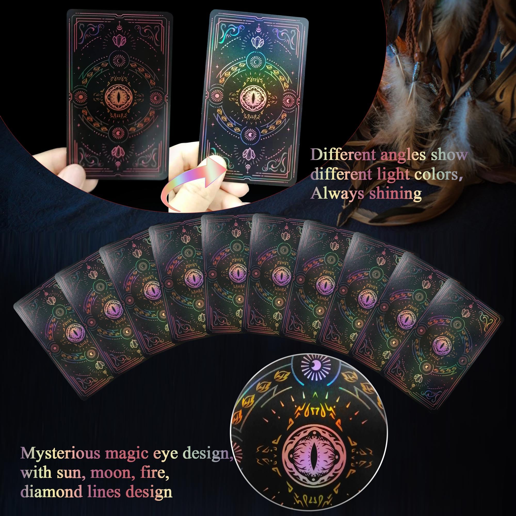 WJPC 78-card deck uses butterfly paper with sturdy feel and smooth shuffling