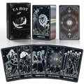 WJPC silver foil edge tarot cards front view for focused reading sessions