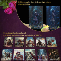 WJPC 78-card tarot deck supports broad life-area readings and personal insight.