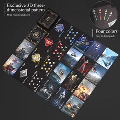 WJPC Warrior deck with exclusive 3D pattern and metallic accents