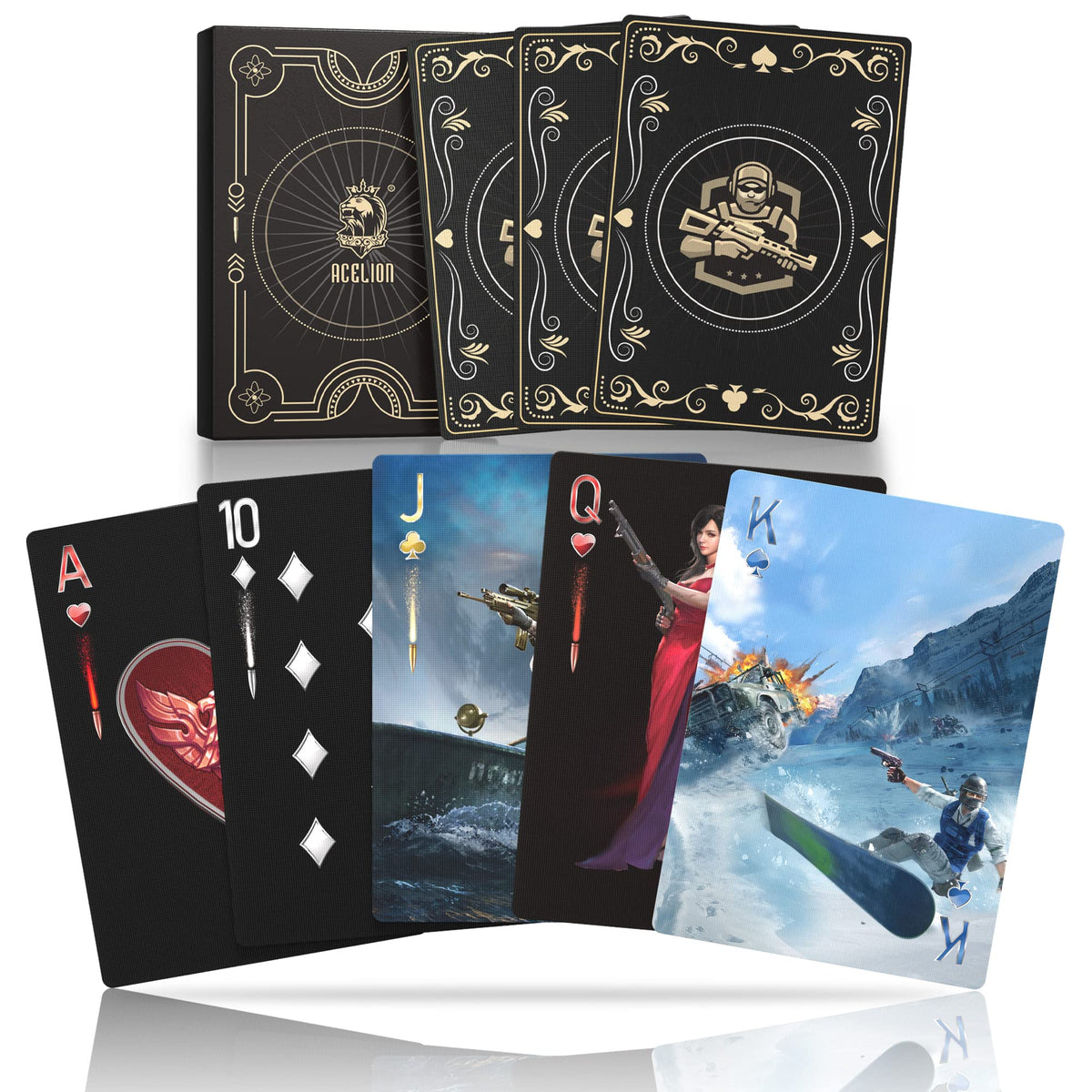 WJPC Warrior playing cards on embossed 300g stock for premium grip