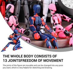 WKSBBTS T13 pink action figure ideal for colorful play and collection.