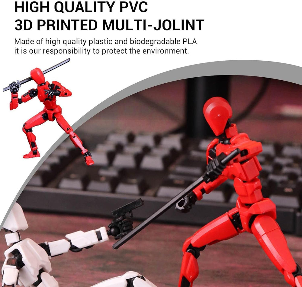 WKSBBTS T13 red action figure designed for lively battles and display.