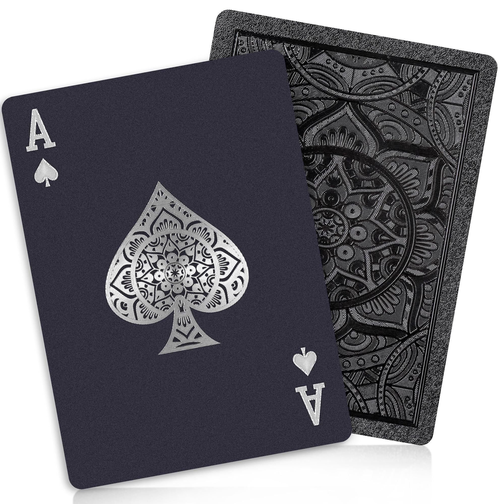 Wkchxd black mandala design playing cards for stylish home games