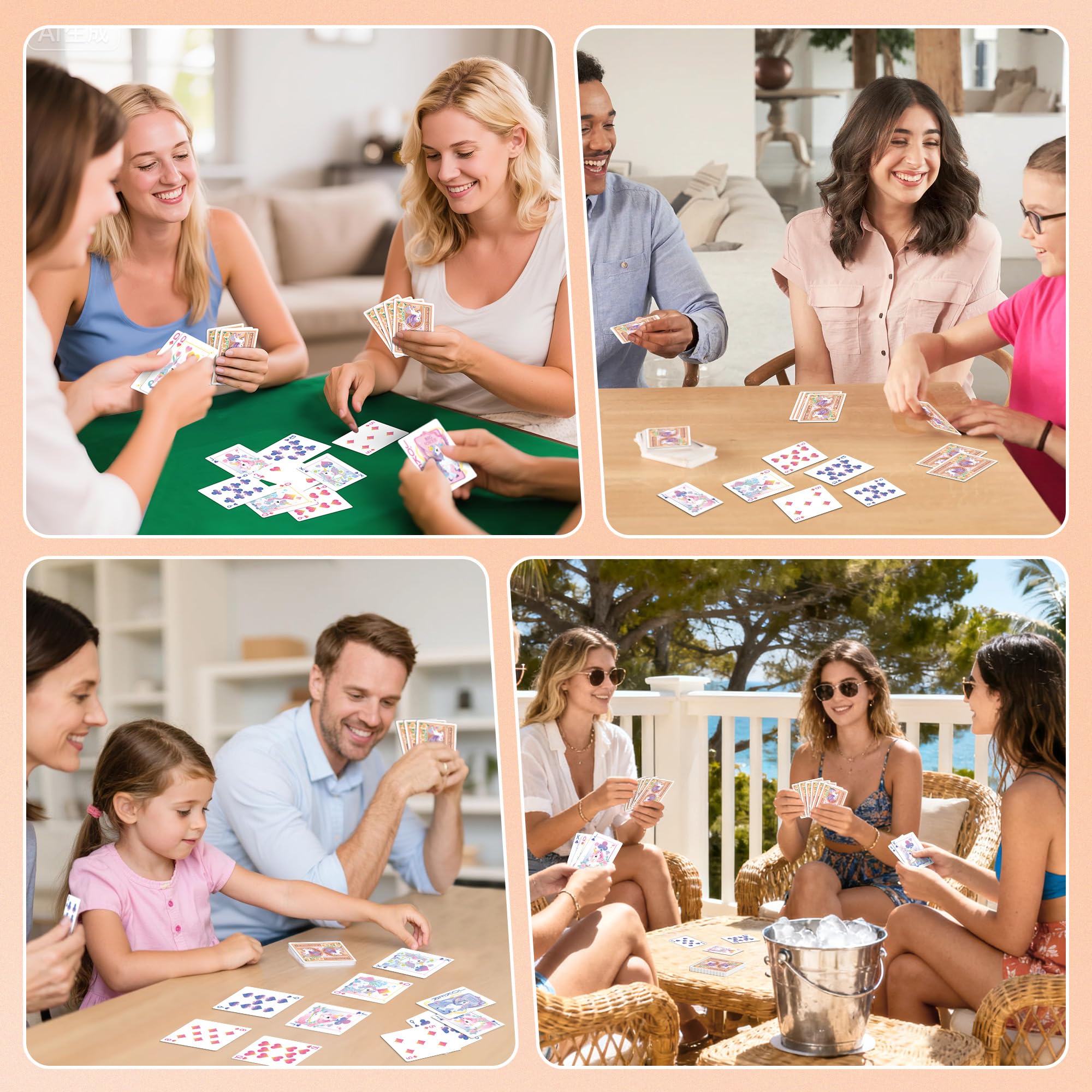Wkchxd gift-ready unicorn deck is perfect for celebrations.