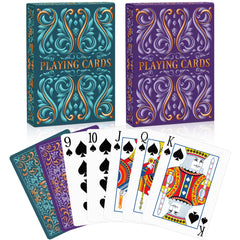 Wkchxd two-pack playing cards with box design for elegant game nights