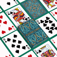 Wkchxd playing cards linen-finish provides durable, professional feel